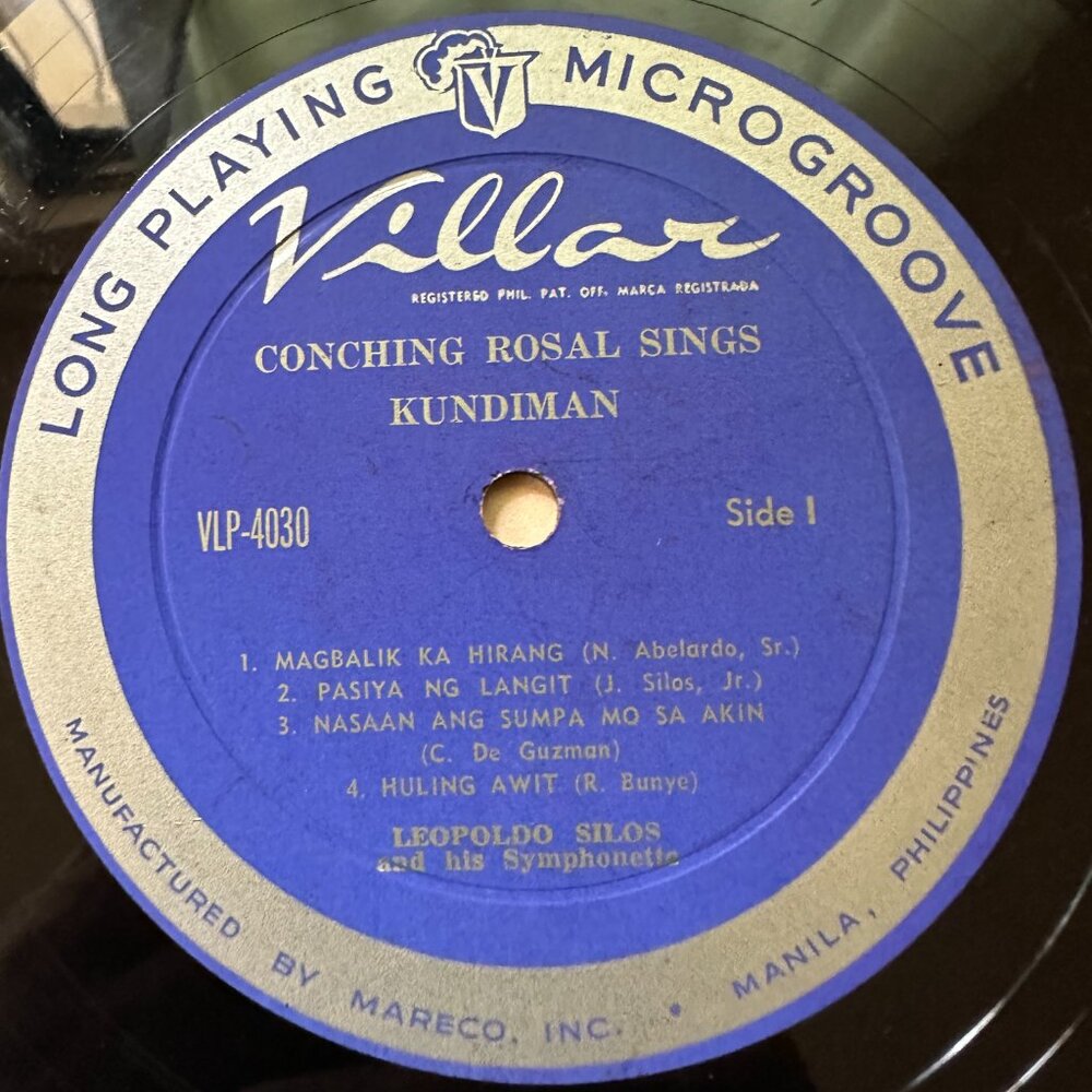 Conching Rosal Sings Kundiman by Conching Rosal Album Villar VLP-4030 - Picture 6 of 6